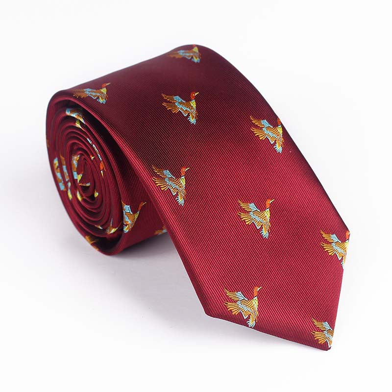 Bird Design Multi Color Tie For Men