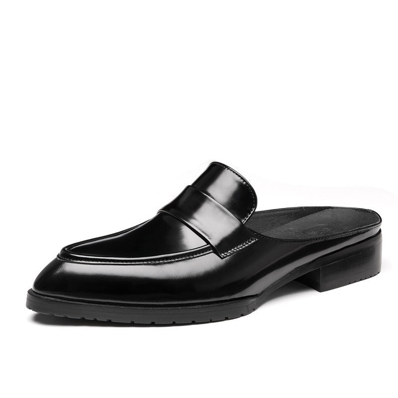 Genuine Leather Half Slippers Versatile And Breathable Sandals