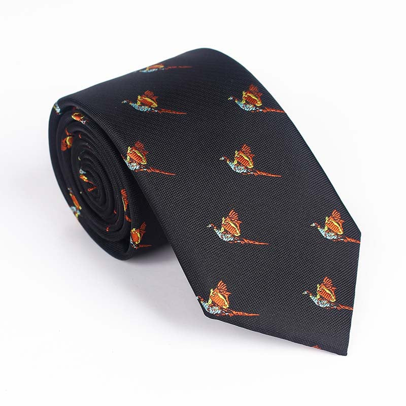 Bird Design Multi Color Tie For Men