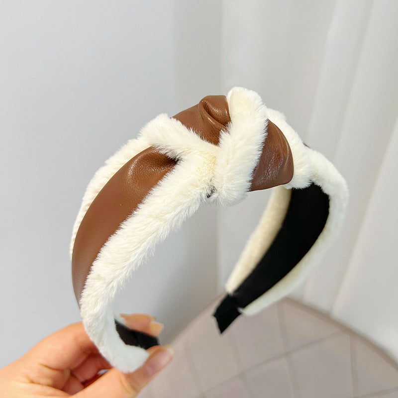 Vintage Imitation Leather Headband