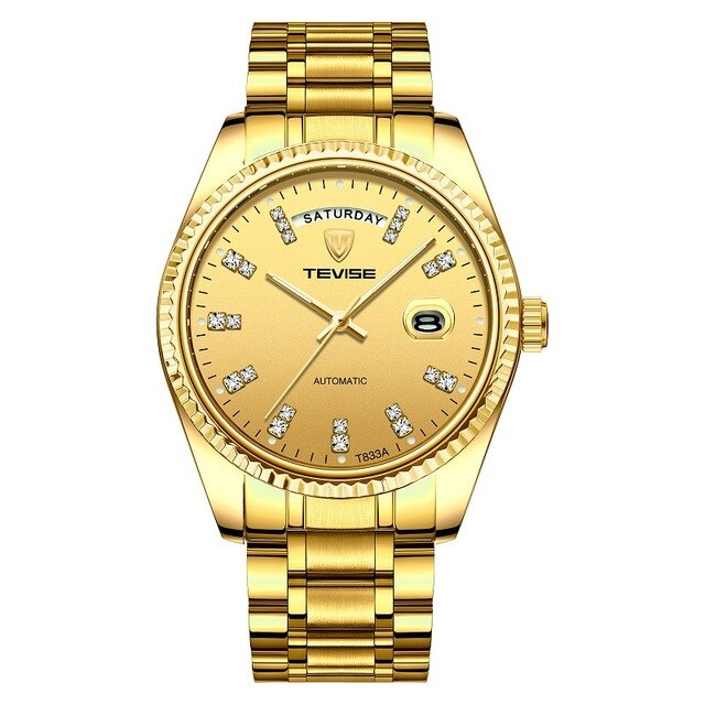 Luxury Golden Automatic Mechanical Watch