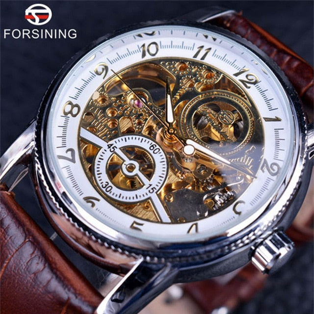 Engraving Skeleton Casual Automatic Watch