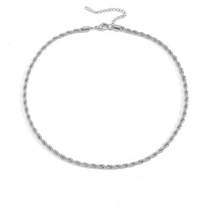 Twist Chain Stainless Steel Necklace