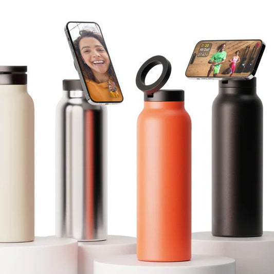 Magnetic Insulated Phone Holder Mug