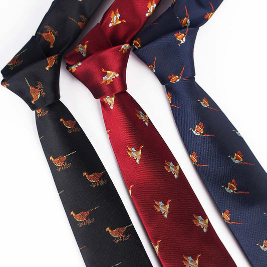 Bird Design Multi Color Tie For Men