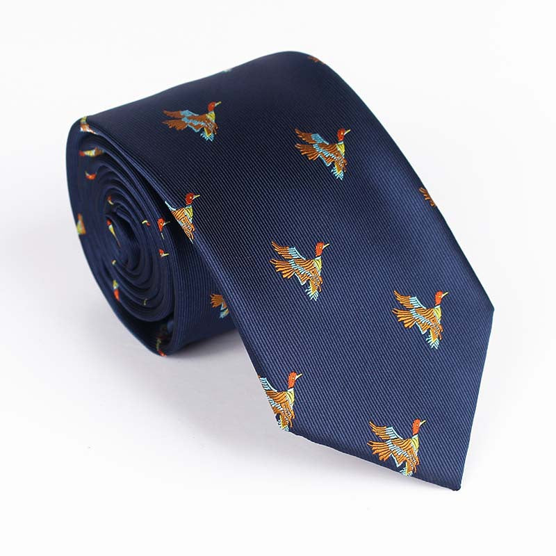 Bird Design Multi Color Tie For Men