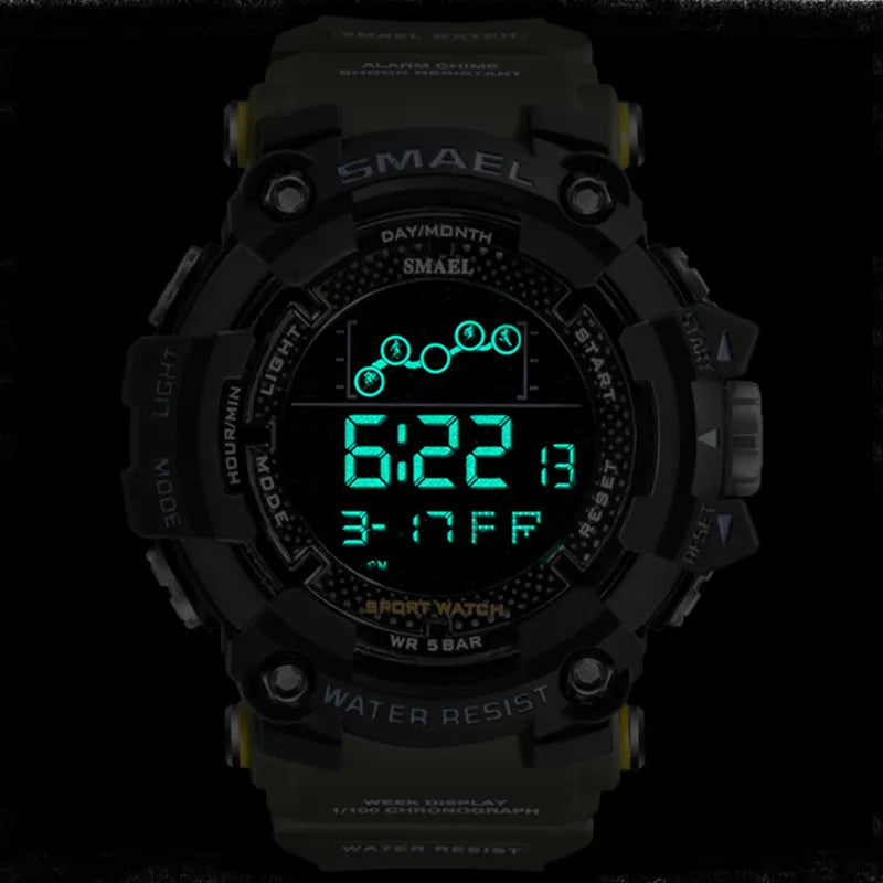 Military Style Water Resistant Sport Watch