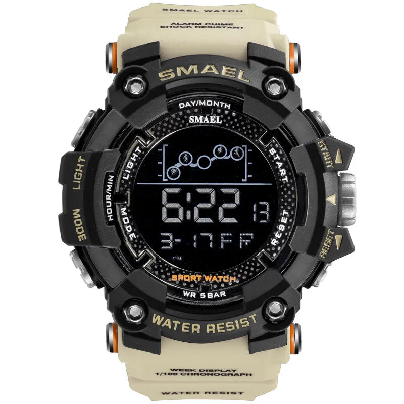 Military Style Water Resistant Sport Watch