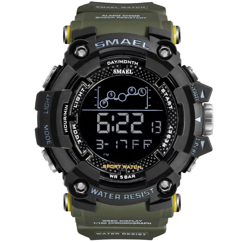 Military Style Water Resistant Sport Watch