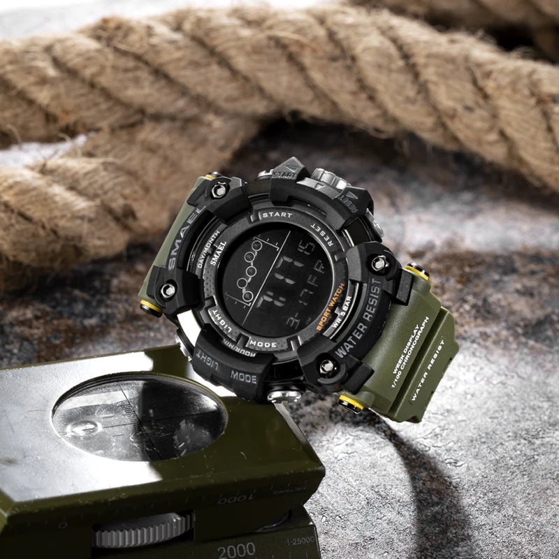 Military Style Water Resistant Sport Watch