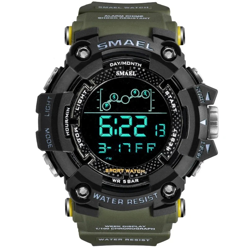 Military Style Water Resistant Sport Watch