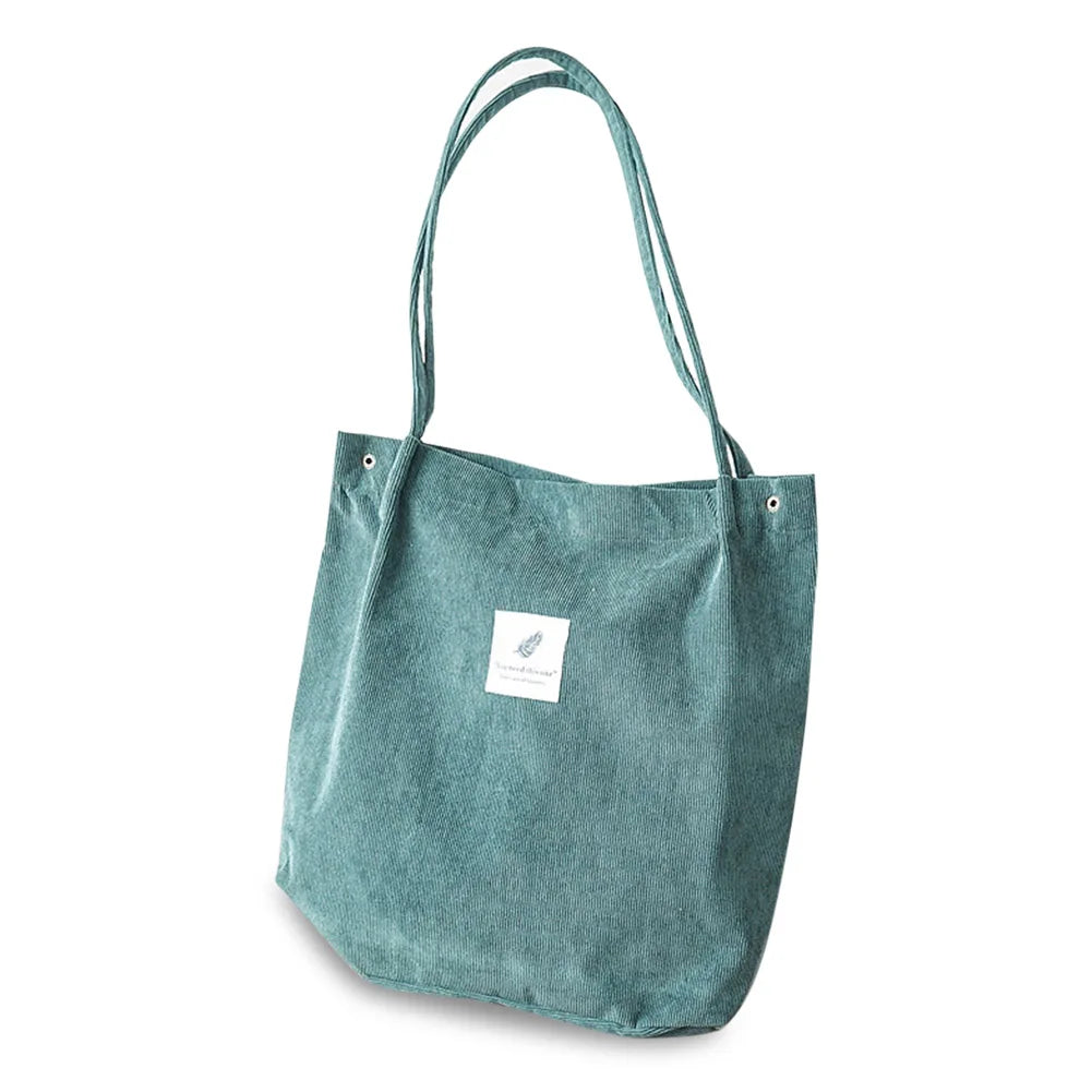 Corduroy Reusable Tote Bag