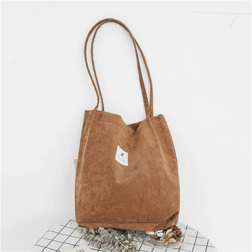 Corduroy Reusable Tote Bag