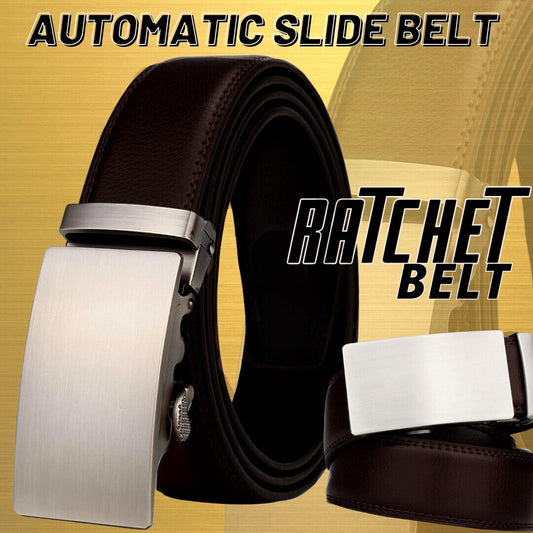 Microfiber Leather Ratchet Belt