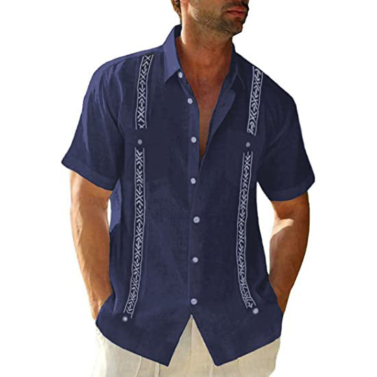 Casual Guayabera Caribbean Style Shirt