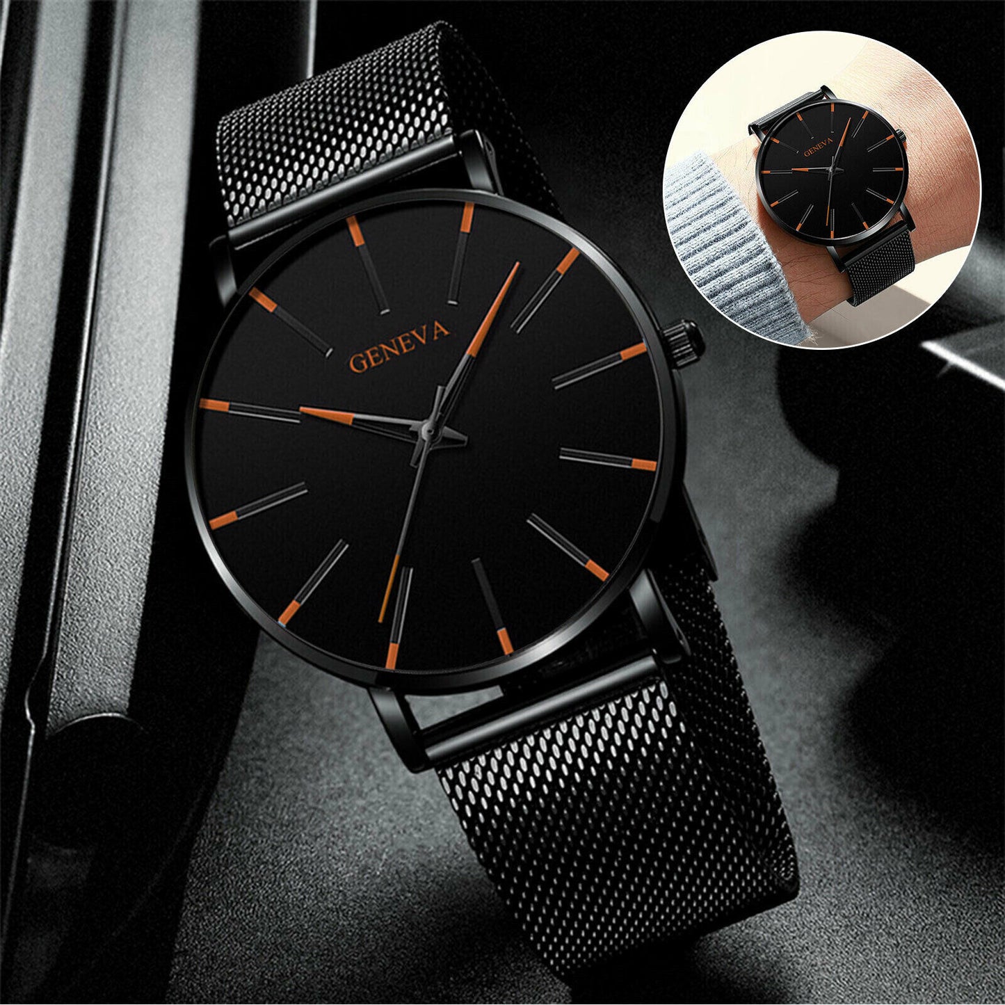 Quartz Watch Stainless Steel Ultra Thin