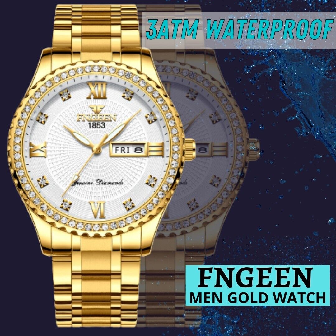 Watch Gold Classic Stainless Steel Quartz